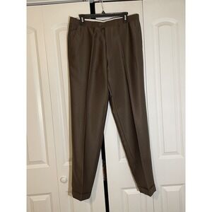Vinci Mens Dress Pants 34/32  Brown RN 114572